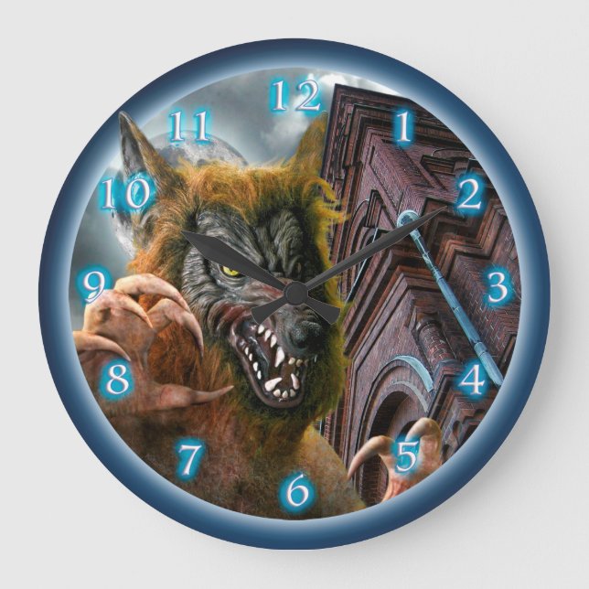 Reloj Redondo Grande Werewolf Full Moon (Anverso)