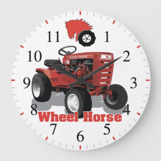 Reloj Redondo Grande Wheel Horse C 100 Vintage Antique Garden Tractor