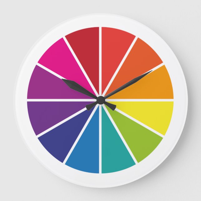 Reloj Redondo Grande Wheel of Colour (Anverso)