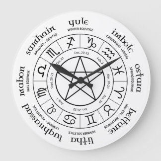 Reloj Redondo Grande Wheel of the Year - Northern Hemisphere