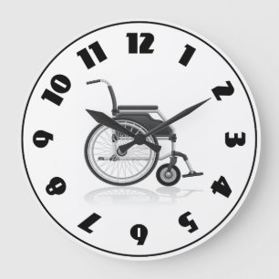 Reloj Redondo Grande Wheelchair Clock