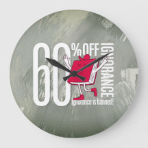 Whimsical Red Book Ignorance is Banned Acrylic