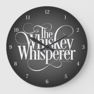 Reloj Redondo Grande Whiskey Whisperer