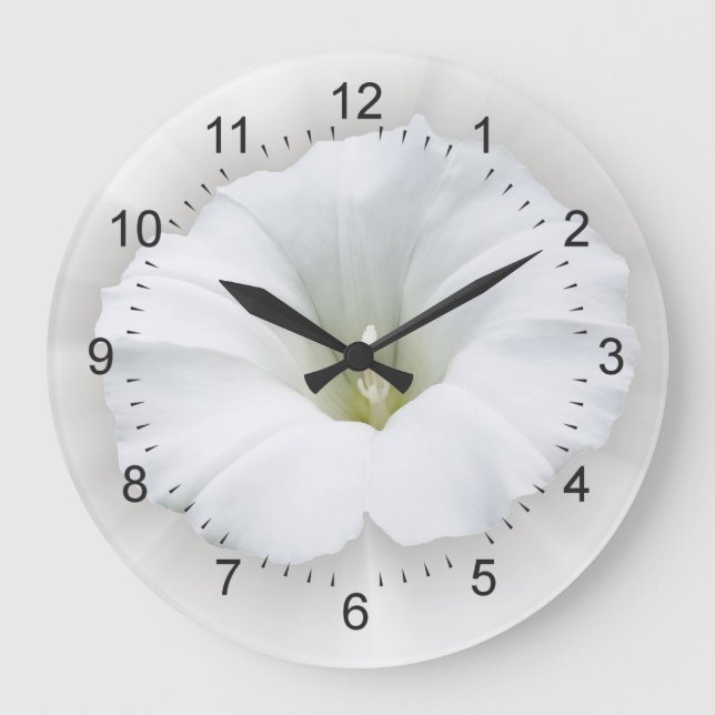 Reloj Redondo Grande white and shades of gray (Anverso)