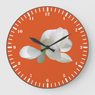 Reloj Redondo Grande White lotus