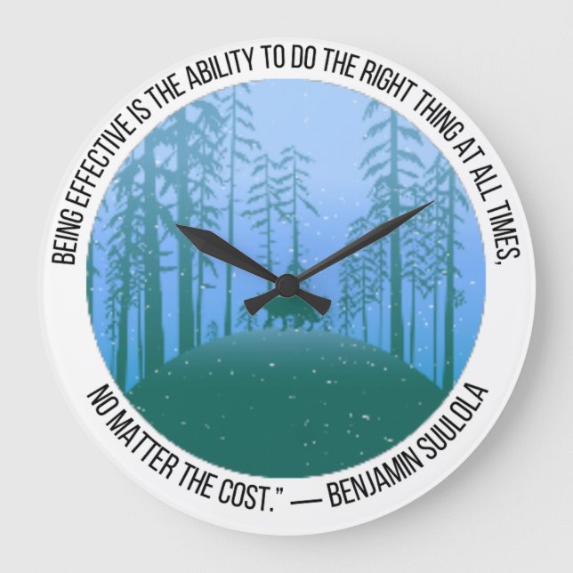 Reloj Redondo Grande White Wolves Guild Clock (Anverso)