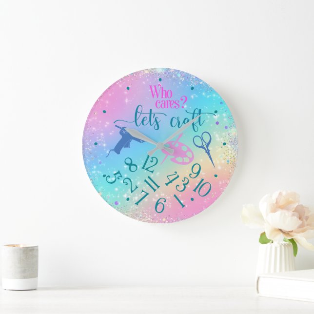 Reloj Redondo Grande Who Cares  (Hogar)