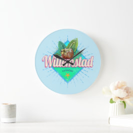 Reloj Redondo Grande Willemstad Curacao Vacation Vintage Caribbean