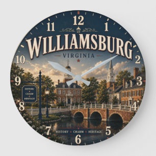 Reloj Redondo Grande Williamsburg Virginia
