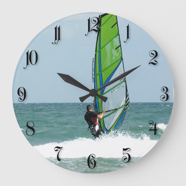 Reloj Redondo Grande Windsurfer (Anverso)