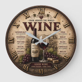 Reloj Redondo Grande Wine Around the World Rustic Vineyard