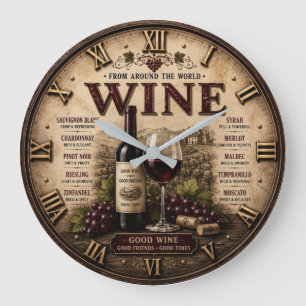 Reloj Redondo Grande Wine Around the World Rustic Vineyard