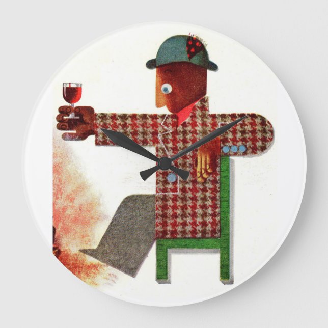 Reloj Redondo Grande wine drinker AKA oenophile (Anverso)
