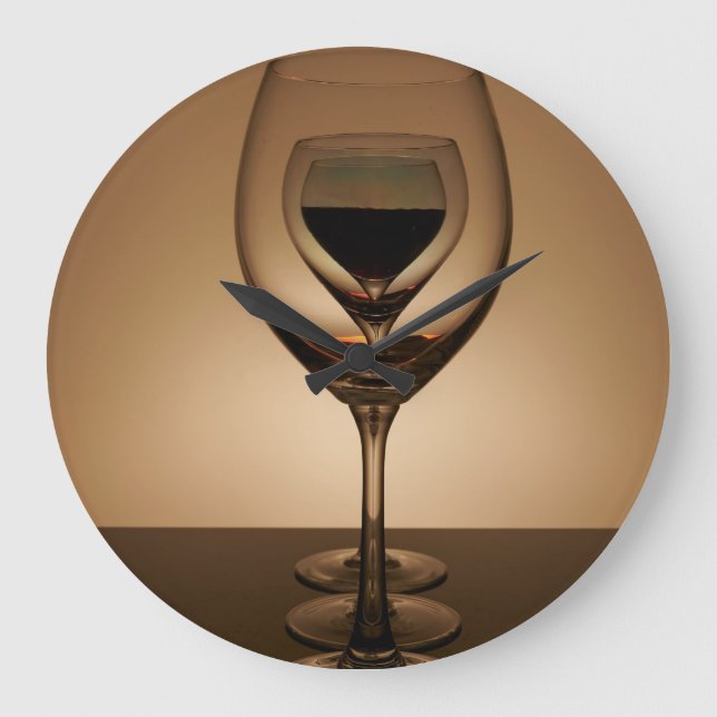 Reloj Redondo Grande Wine Glasses  (Anverso)