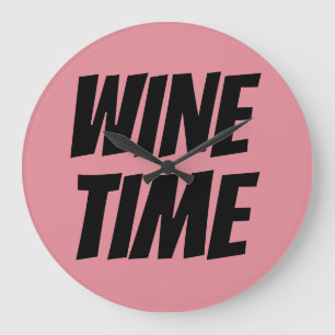 RELOJ REDONDO GRANDE WINE TIME WALL CLOCK