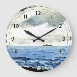 Reloj Redondo Grande Winslow Homer, pintura, Bermudas