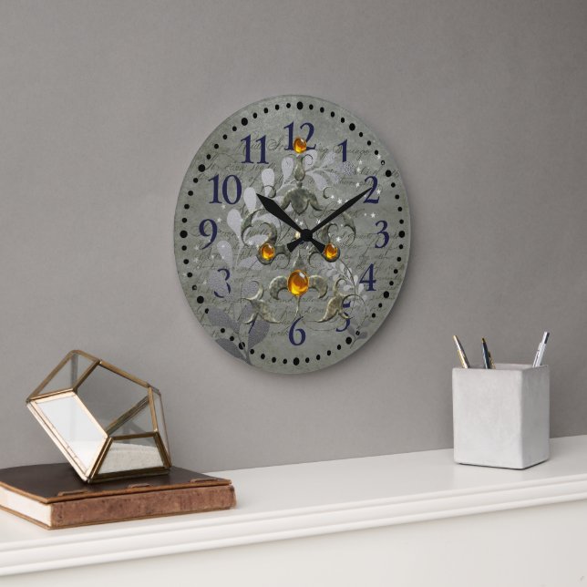 Reloj Redondo Grande Winter Earth 3 (Oficina)
