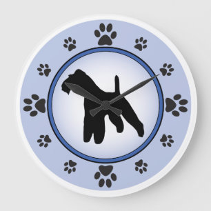 Reloj Redondo Grande Wire Fox Terrier
