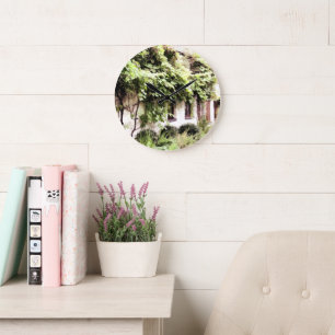 RELOJ REDONDO GRANDE WISTERIA COTTAGE