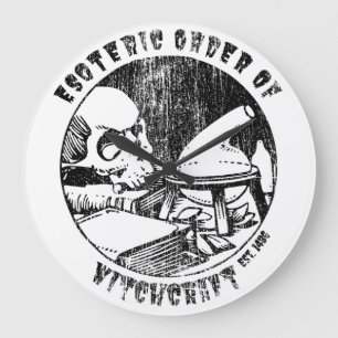 Reloj Redondo Grande Witchcraft Magic Order Occult Witch Alchemist