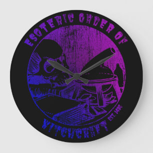 Reloj Redondo Grande Witchcraft Magic Order Occult Witch Alchemist