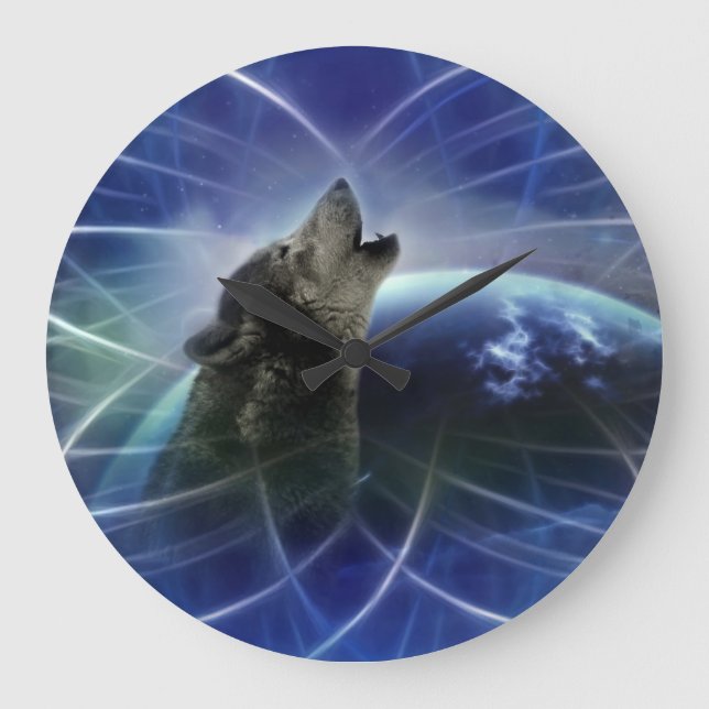 Reloj Redondo Grande Wolf y el soñador (Anverso)