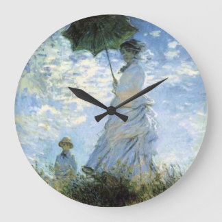 Reloj Redondo Grande Woman with a Parasol