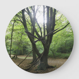 Reloj Redondo Grande Woodland Sunshine Wall Clock