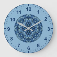 WOW! Patrón fractal Azul y Aqua ~