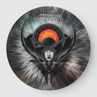 Reloj Redondo Grande Xzendor7 Realm De Arte Digital