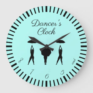Reloj Redondo Grande ¡… y 5, 6, 7, 8! Bailarín