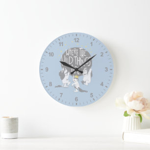 Reloj Redondo Grande ¡Y rugieron sus terribles rugidos!