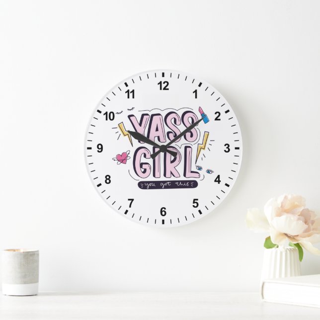Reloj Redondo Grande Yass Chica | Tienes Esto (Hogar)