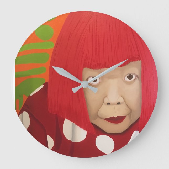 Reloj Redondo Grande Yayoi Kusama (Anverso)