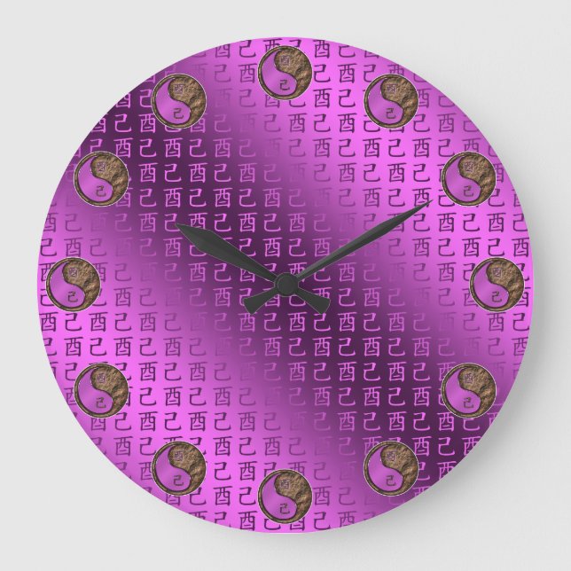 Reloj Redondo Grande Year of the Earth Rooster (Anverso)