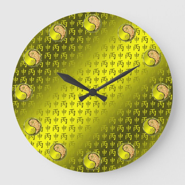 Reloj Redondo Grande Year of the Fire Monkey (Anverso)