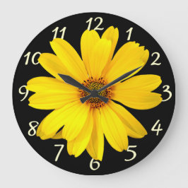 Reloj Redondo Grande Yellow Daisy