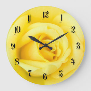 Reloj Redondo Grande Yellow rose