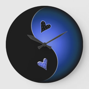 Reloj Redondo Grande yin azul yang