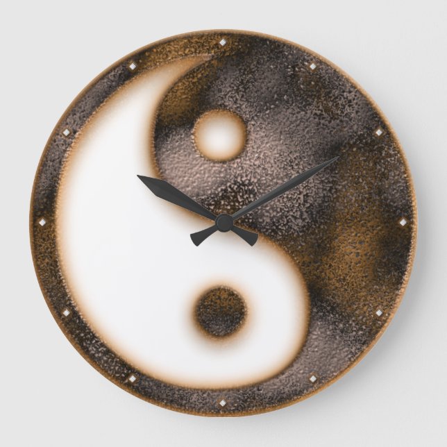 Reloj Redondo Grande Yin Yang (Anverso)