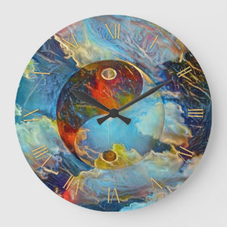 Reloj Redondo Grande Yin Yang