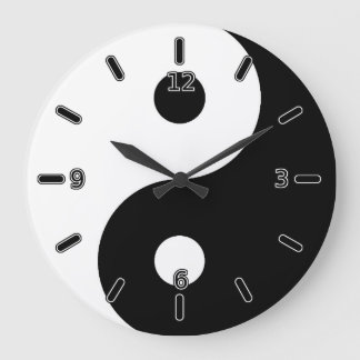 Reloj Redondo Grande Yin Yang Clock (With Numbers)