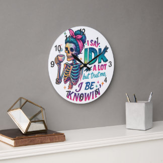 Reloj Redondo Grande Yo Digo Que No Te Encuentren Mucho...