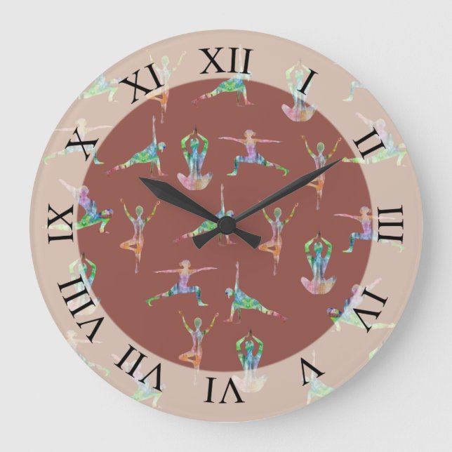 Reloj Redondo Grande Yoga Joy (Anverso)