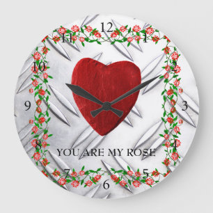 Reloj Redondo Grande You are my rose