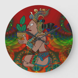 Reloj Redondo Grande Yucatán Mexicano psicodélico Visiones