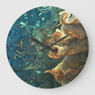 RELOJ REDONDO GRANDE ZAMBULLIDA DEL BOMBERO - REDONDO