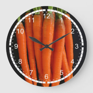 Reloj Redondo Grande Zanahorias frescas