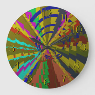 Reloj Redondo Grande Zap-Backward Clock for Unusual People