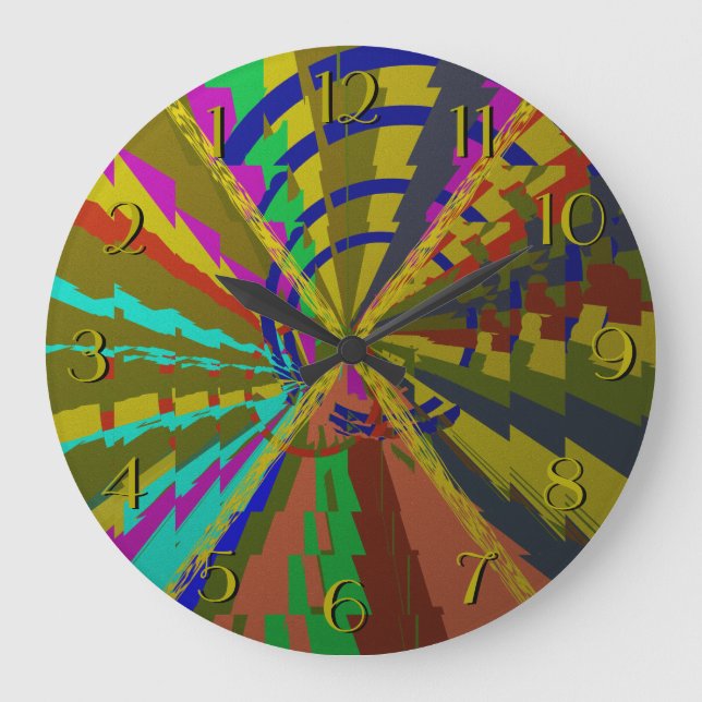 Reloj Redondo Grande Zap-Backward Clock for Unusual People (Anverso)
